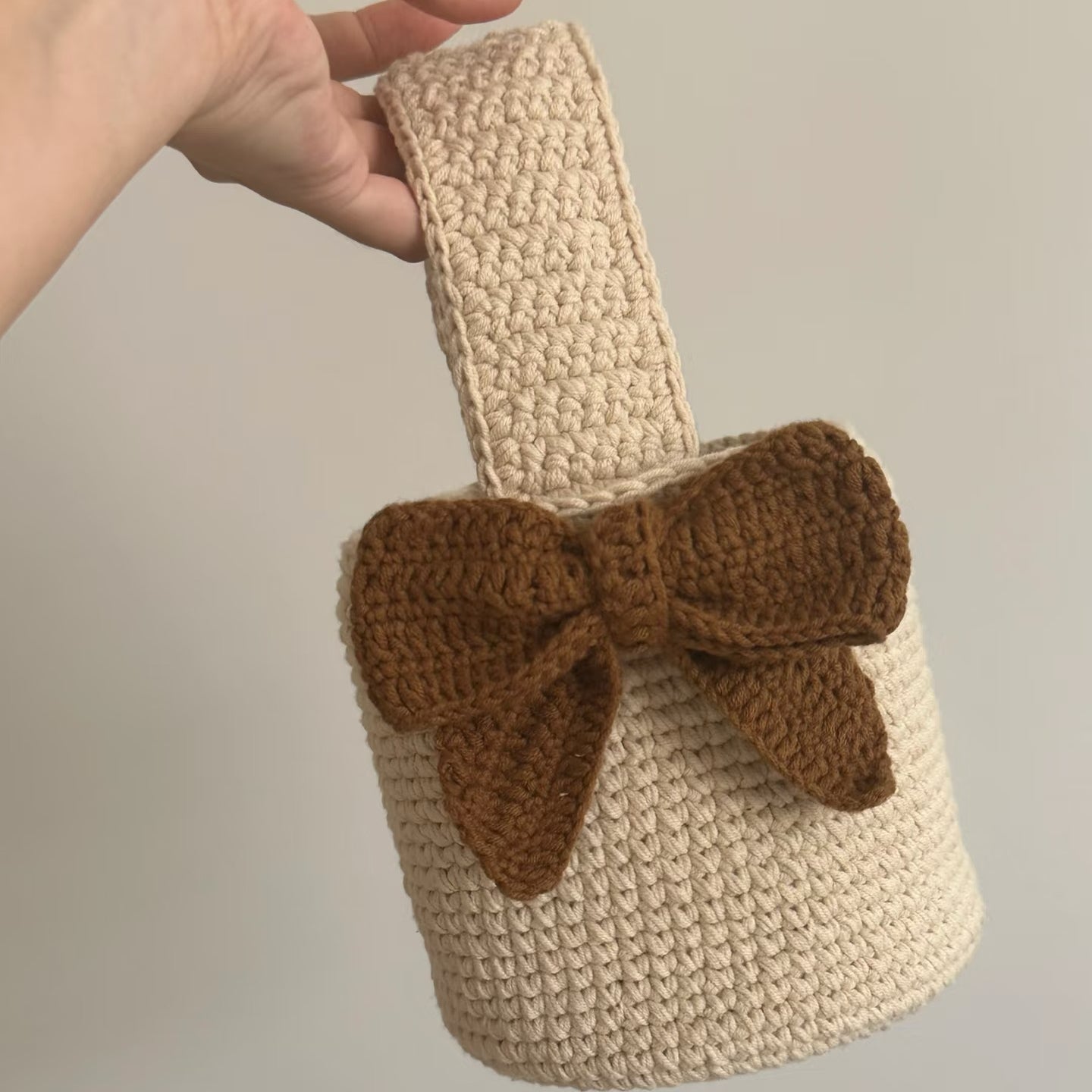 Crochet Butterfly Tote Bag