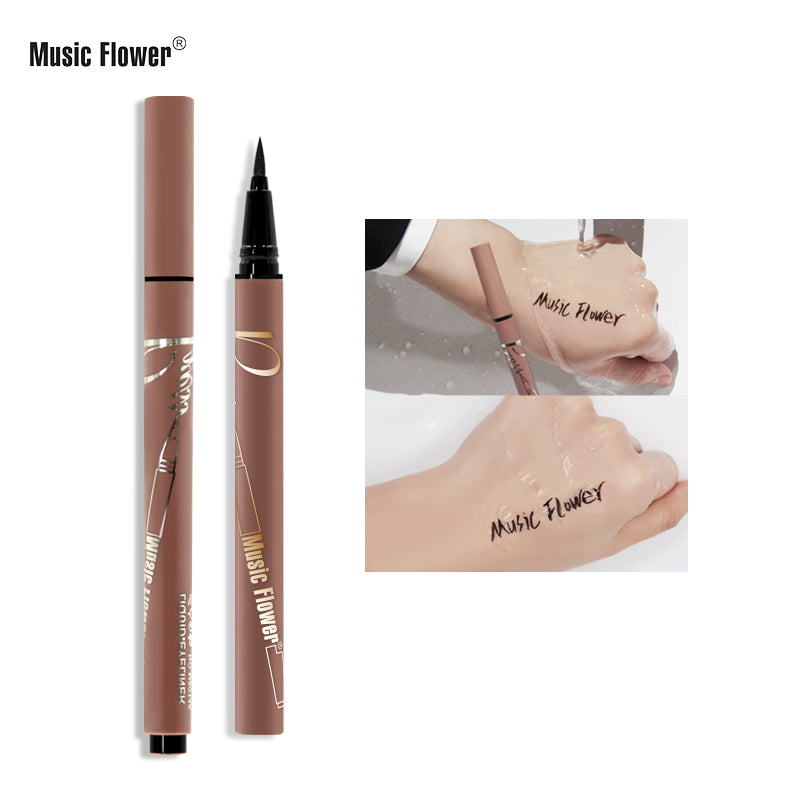 Music Flower  Waterproof Long lasting Smudgeproof Fast Dry Press Eyeliner Pencil