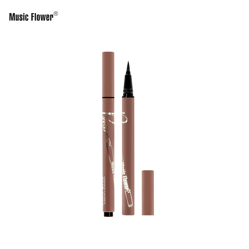 Music Flower  Waterproof Long lasting Smudgeproof Fast Dry Press Eyeliner Pencil