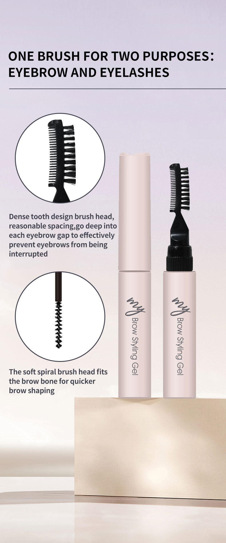 3 PCS Eyebrow Color Set Include Clear Eyebrow Gel，Eyebrow Pencil，Waterproof Eyebrow Pomade ,Long Lasting Eyebrow Makeup Kits