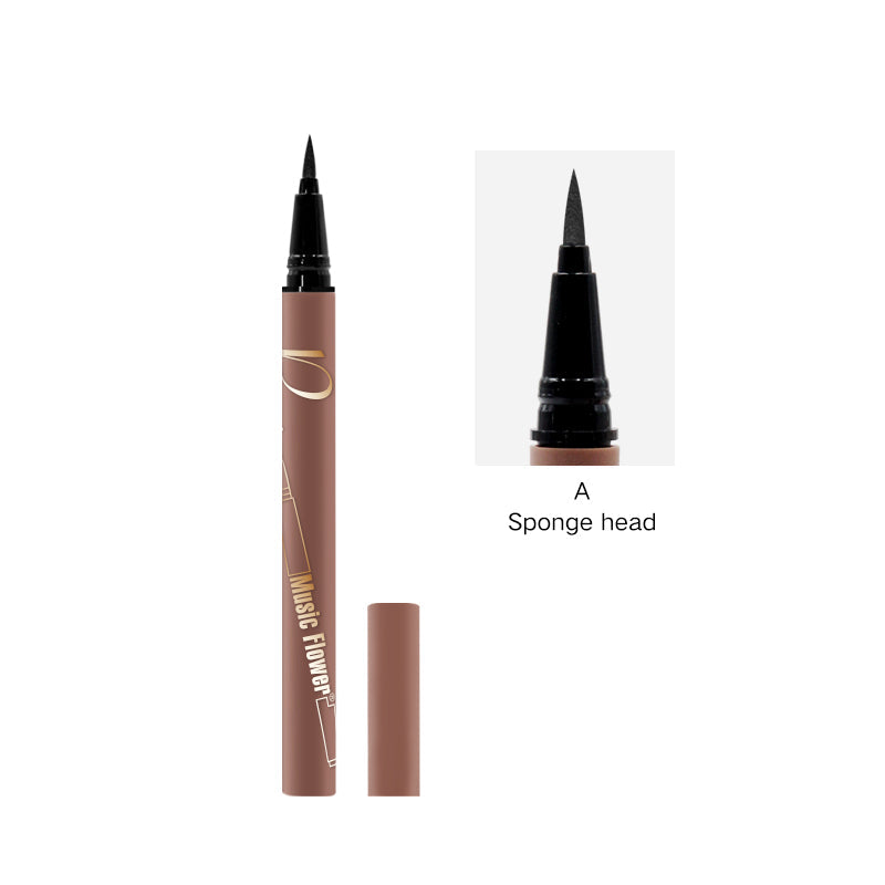 Music Flower  Waterproof Long lasting Smudgeproof Fast Dry Press Eyeliner Pencil